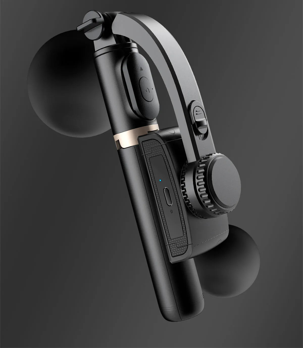Handheld Smartphone Gimbal Stabilizer with Bluetooth Remote, Tripod & Selfie Stick – Foldable for iPhone, Android & Xiaomi