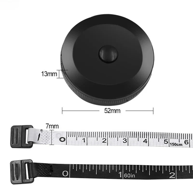 150cm Mini Retractable Tape Measure Keychain – Portable Tailor Measuring Tape for Clothing, Body Measurements, Sewing & Home Use