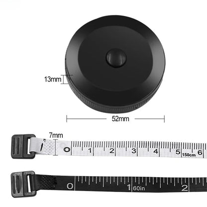 150cm Mini Retractable Tape Measure Keychain – Portable Tailor Measuring Tape for Clothing, Body Measurements, Sewing & Home Use